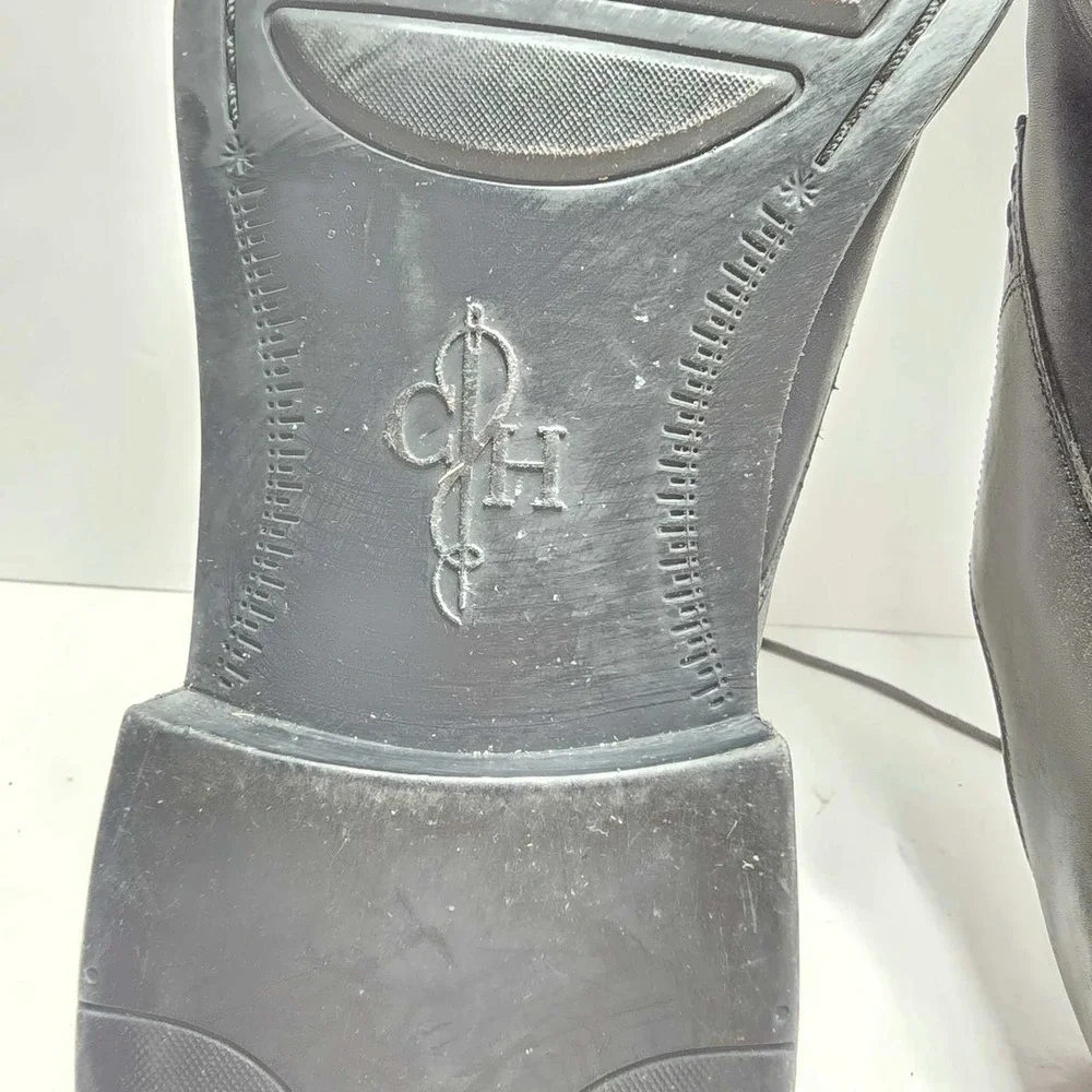 Cole Haan Mens Black Leather Cap Toe Derby Dress Shoes Lace Up Professional